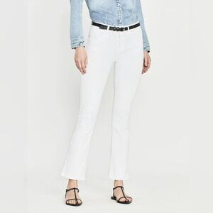 Frame Denim Crisp White Bootcut Jeans